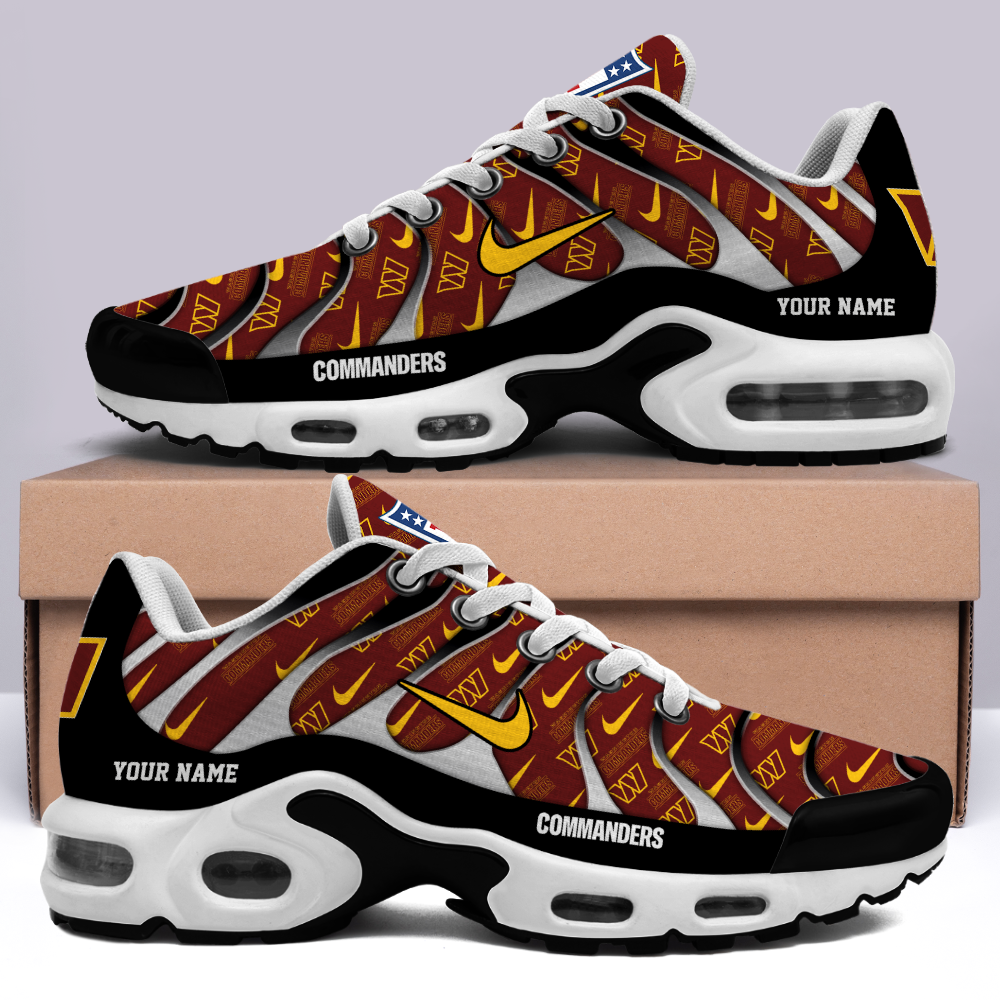 Washington Commanders-Pattern Swoosh Personalized H56 Shoes-SP16112332ID02DS08 - Famjoys Washington Commanders-Pattern Swoosh Personalized H56 Shoes-SP16112332ID02DS08 - Famjoys