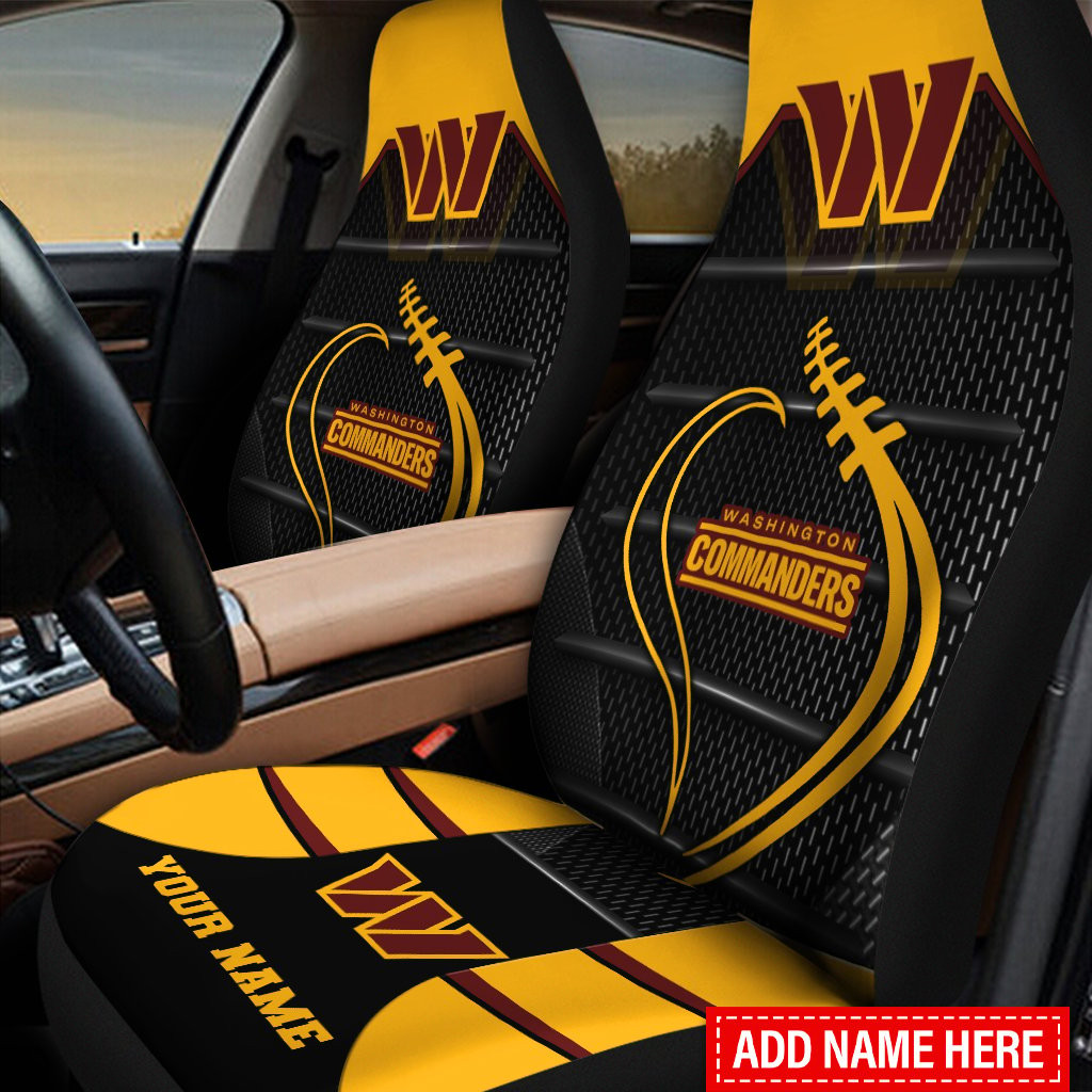 Washington Commanders Personalized Car Seat Covers BGCSC625 - Famjoys Washington Commanders Personalized Car Seat Covers BGCSC625 - Famjoys