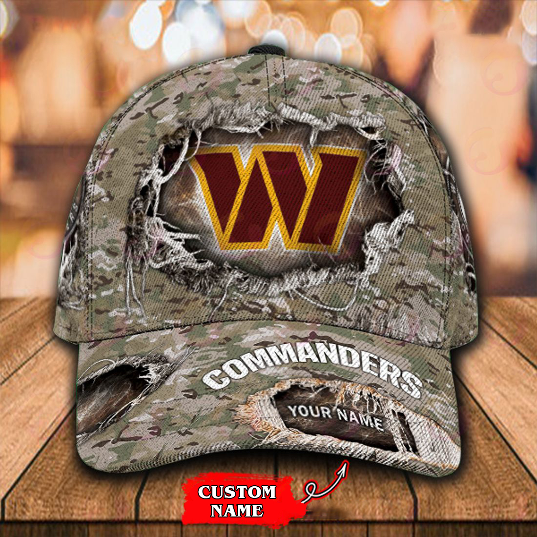 Washington Commanders-Personalized Classic Cap - Famjoys Washington Commanders-Personalized Classic Cap - Famjoys