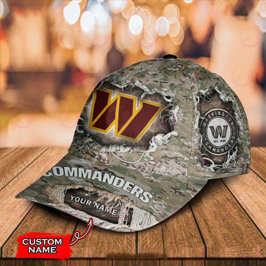 Washington Commanders-Personalized Classic Cap - Famjoys Washington Commanders-Personalized Classic Cap - Famjoys