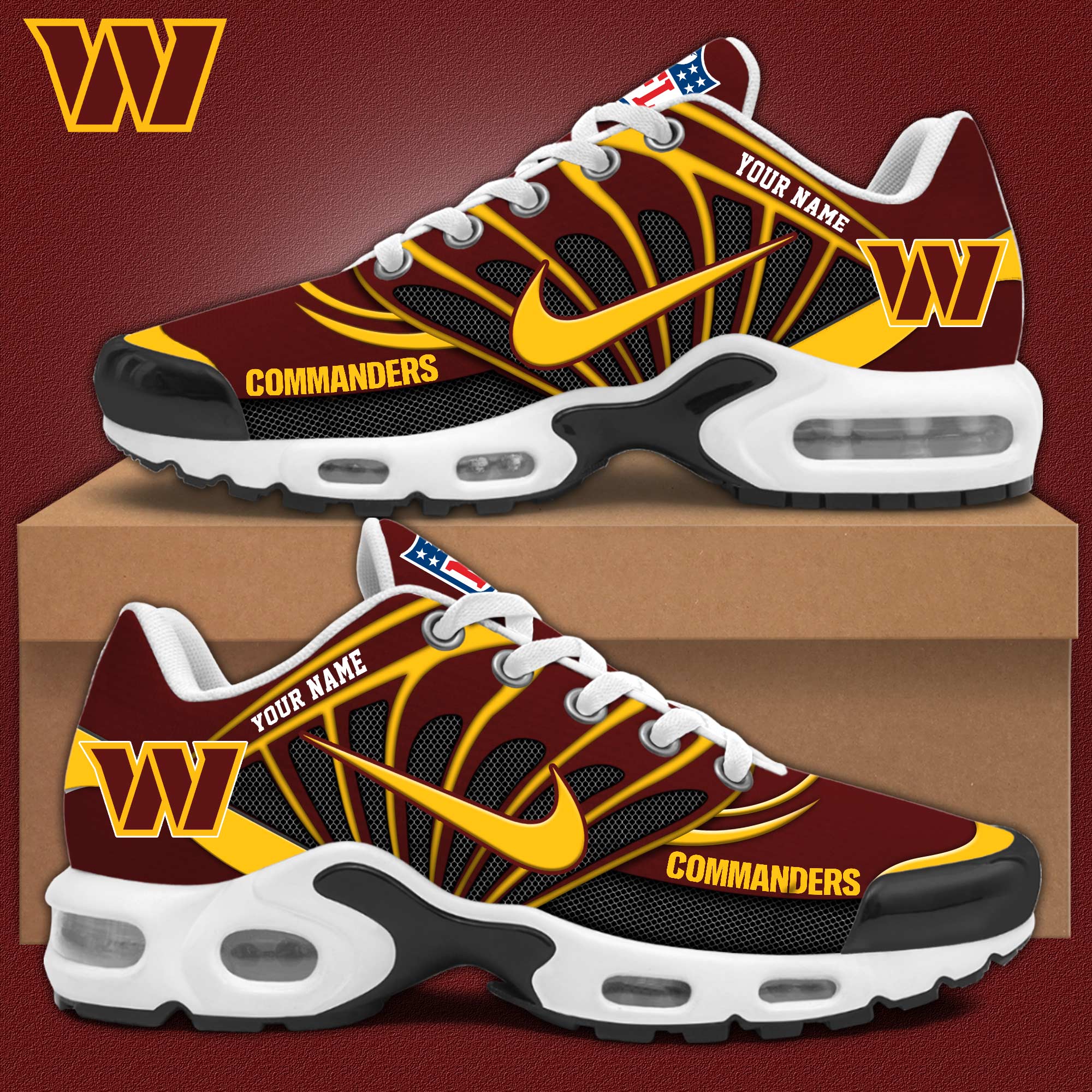 Washington Commanders Personalized Shoes - Famjoys Washington Commanders Personalized Shoes - Famjoys