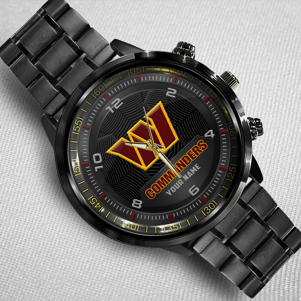 Washington Commanders Stainless Steel Watch - Famjoys Washington Commanders Stainless Steel Watch - Famjoys