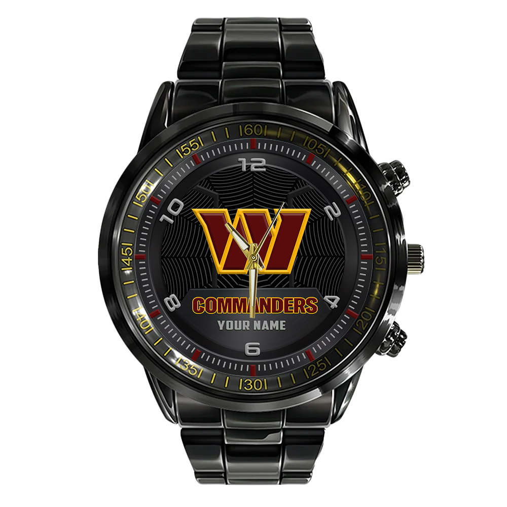 Washington Commanders Stainless Steel Watch - Famjoys Washington Commanders Stainless Steel Watch - Famjoys