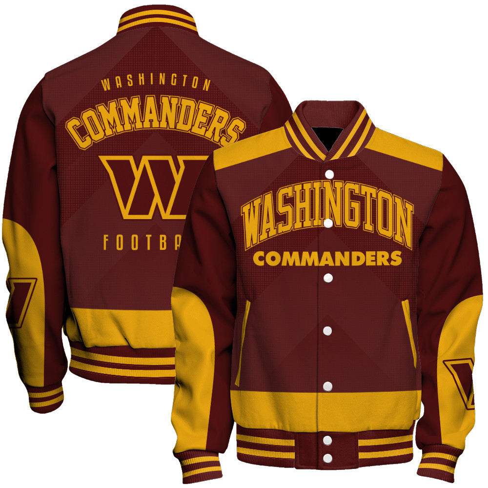 Washington Commanders - Stay Ahead Of The Trend Unisex Varsity Jacket - Famjoys Washington Commanders - Stay Ahead Of The Trend Unisex Varsity Jacket - Famjoys