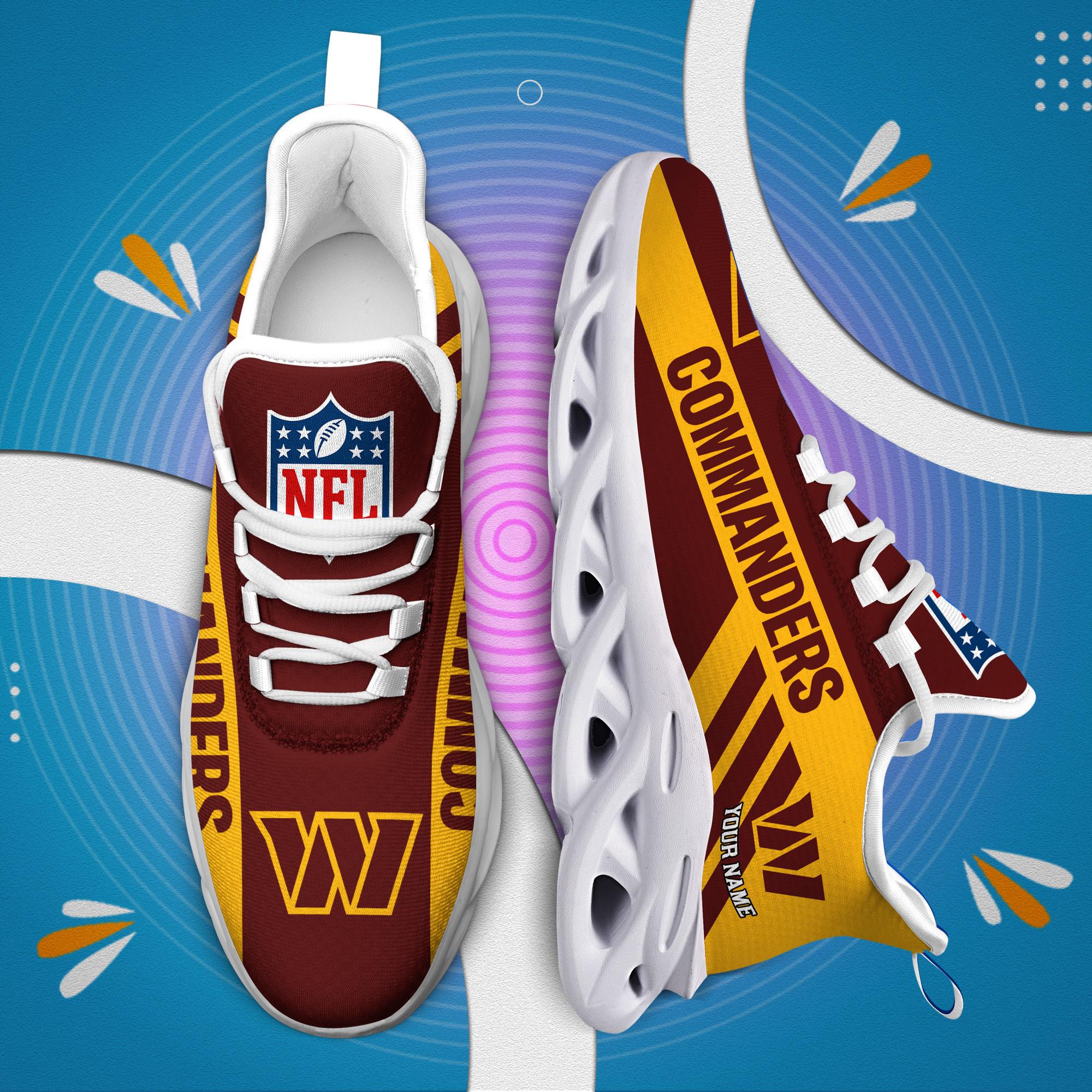 Washington Football Custom Name Max Soul Shoes - Famjoys Washington Football Custom Name Max Soul Shoes - Famjoys