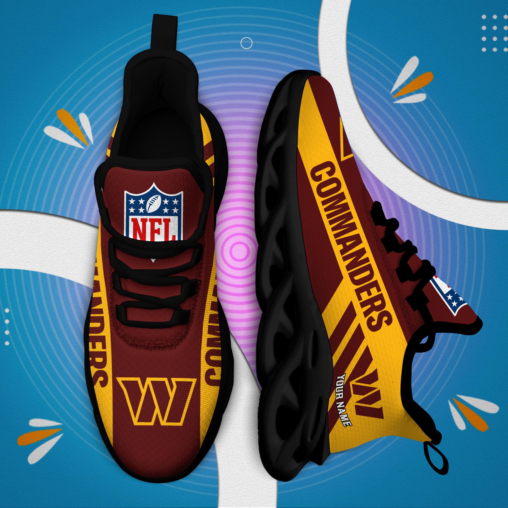 Washington Football Custom Name Max Soul Shoes - Famjoys Washington Football Custom Name Max Soul Shoes - Famjoys