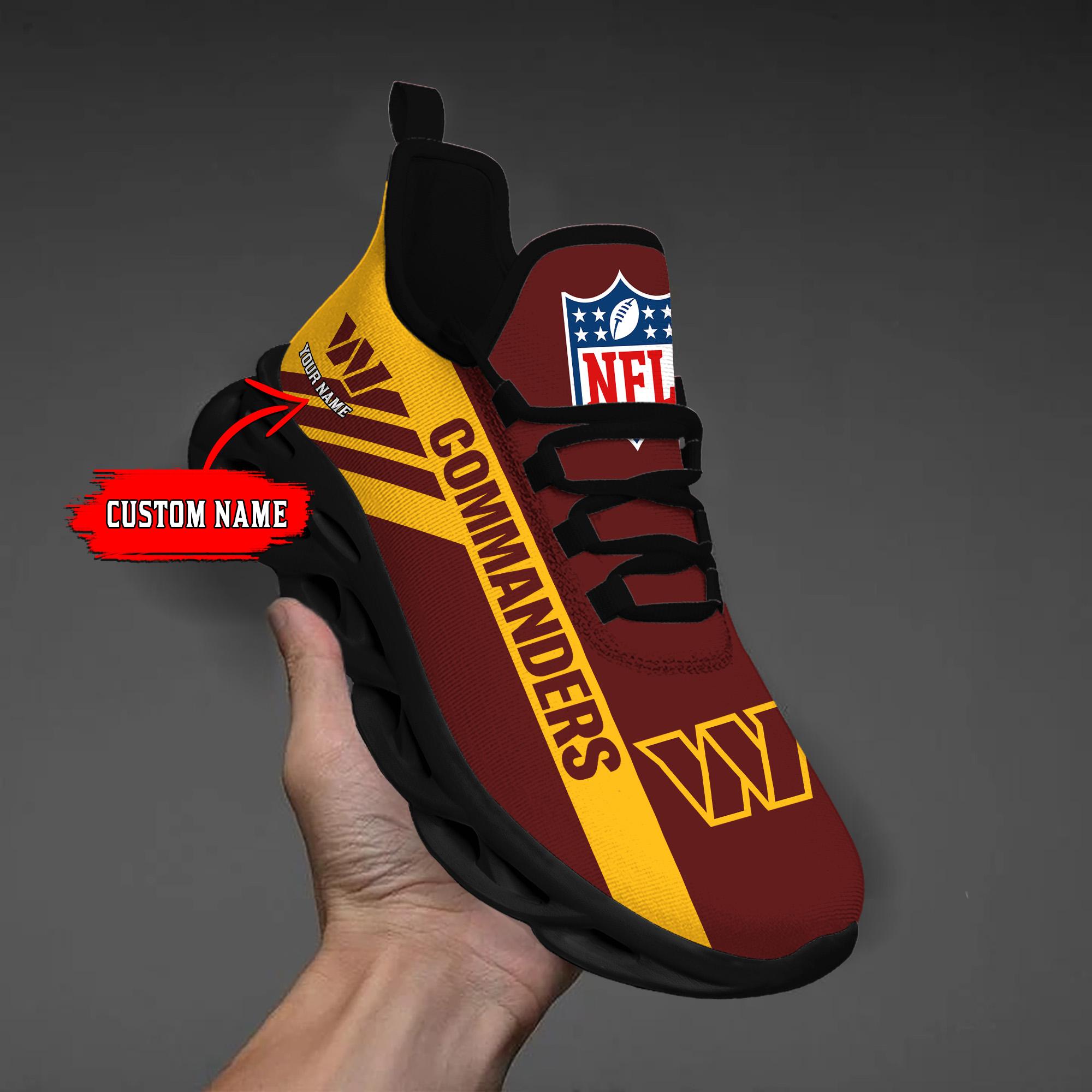 Washington Football Custom Name Max Soul Shoes - Famjoys Washington Football Custom Name Max Soul Shoes - Famjoys