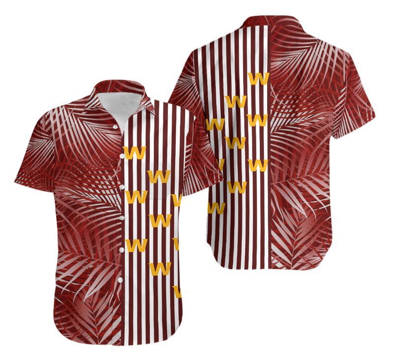 Washington Hawaiian Shirt Tropical leaves - Famjoys Washington Hawaiian Shirt Tropical leaves - Famjoys