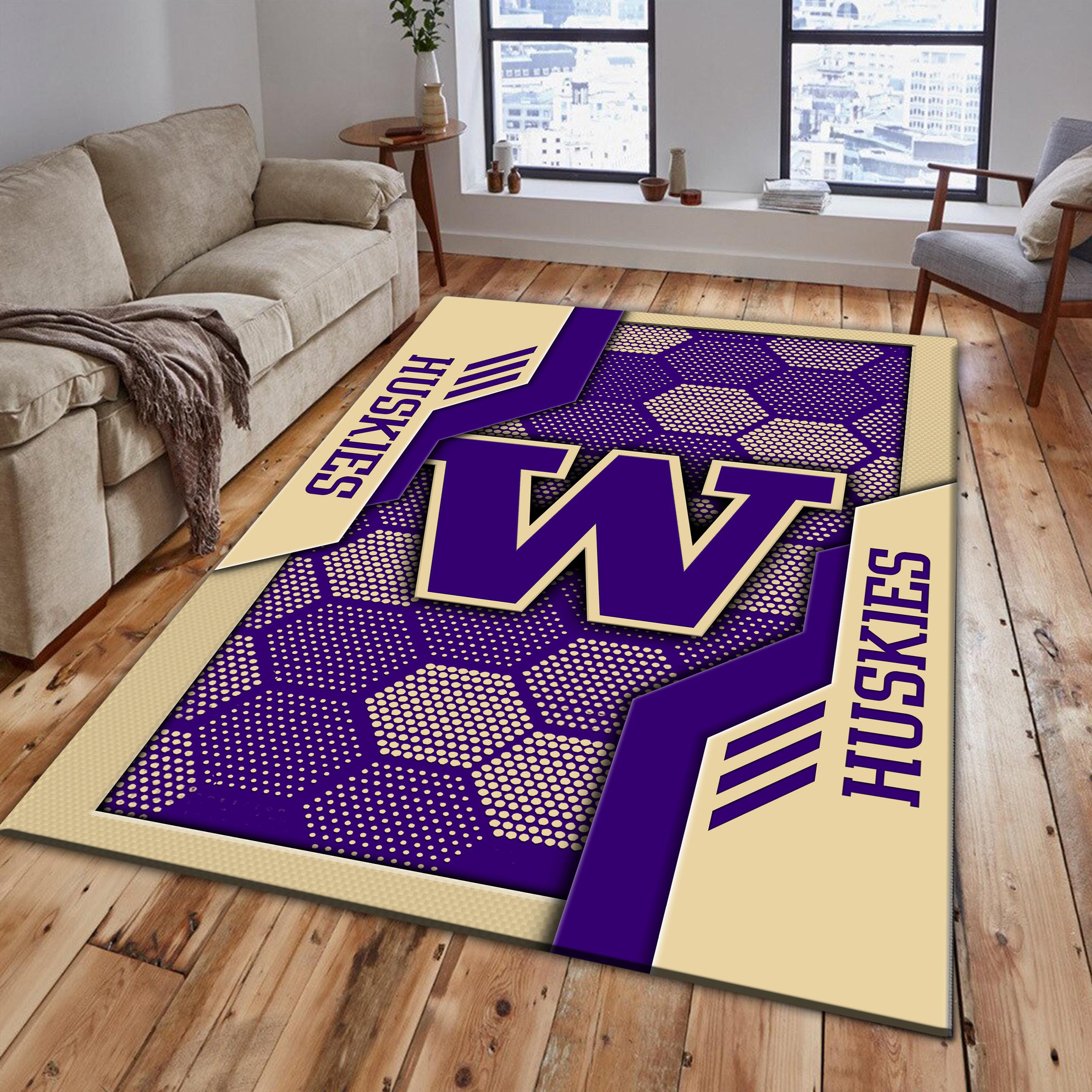 Washington Huskies Area Rugs 3754 - Famjoys Washington Huskies Area Rugs 3754 - Famjoys