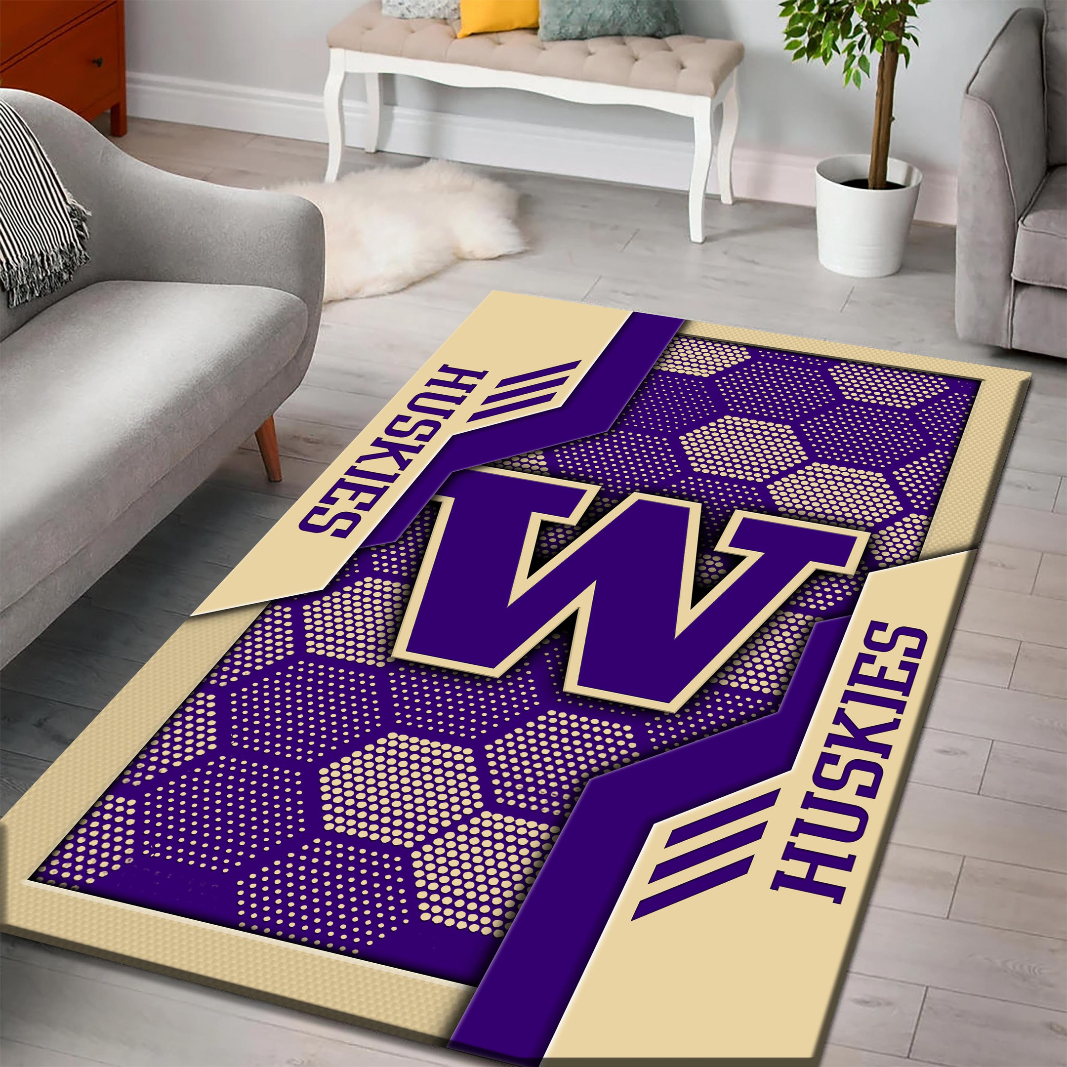 Washington Huskies Area Rugs 3754 - Famjoys Washington Huskies Area Rugs 3754 - Famjoys