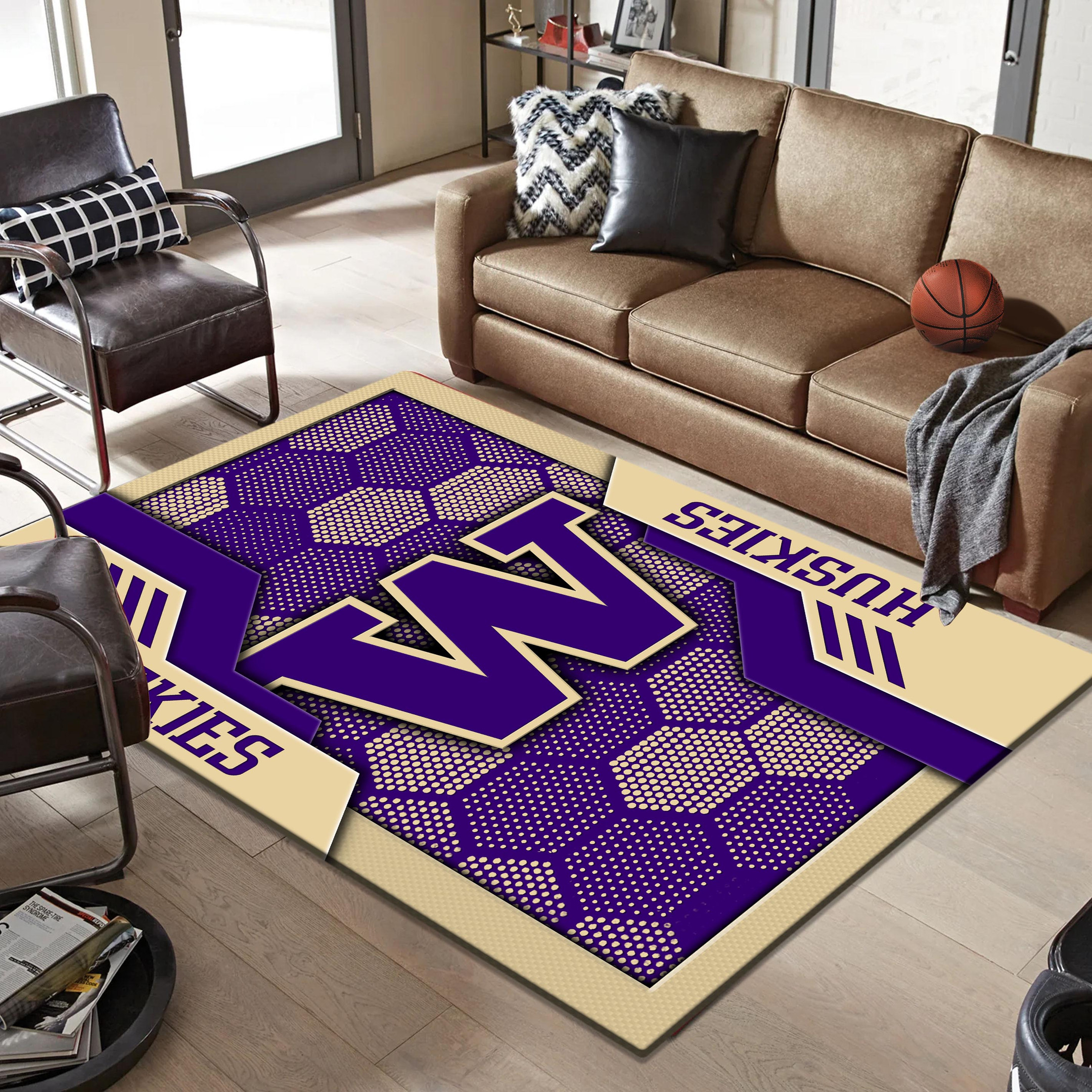 Washington Huskies Area Rugs 3754 - Famjoys Washington Huskies Area Rugs 3754 - Famjoys