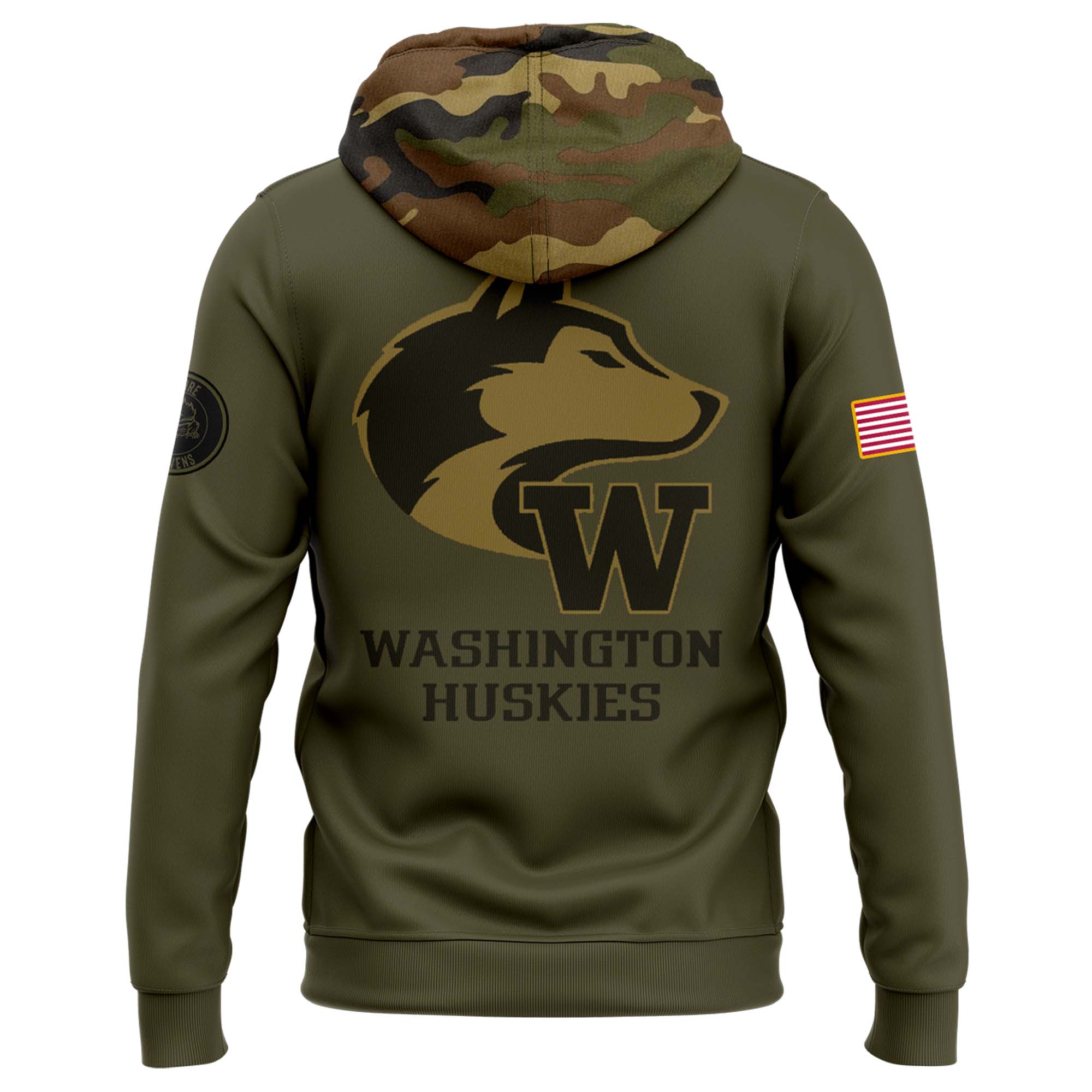 Washington Huskies football Camo Salute to Service Club Fleece Pullover Hoodie v2 - Famjoys Washington Huskies football Camo Salute to Service Club Fleece Pullover Hoodie v2 - Famjoys