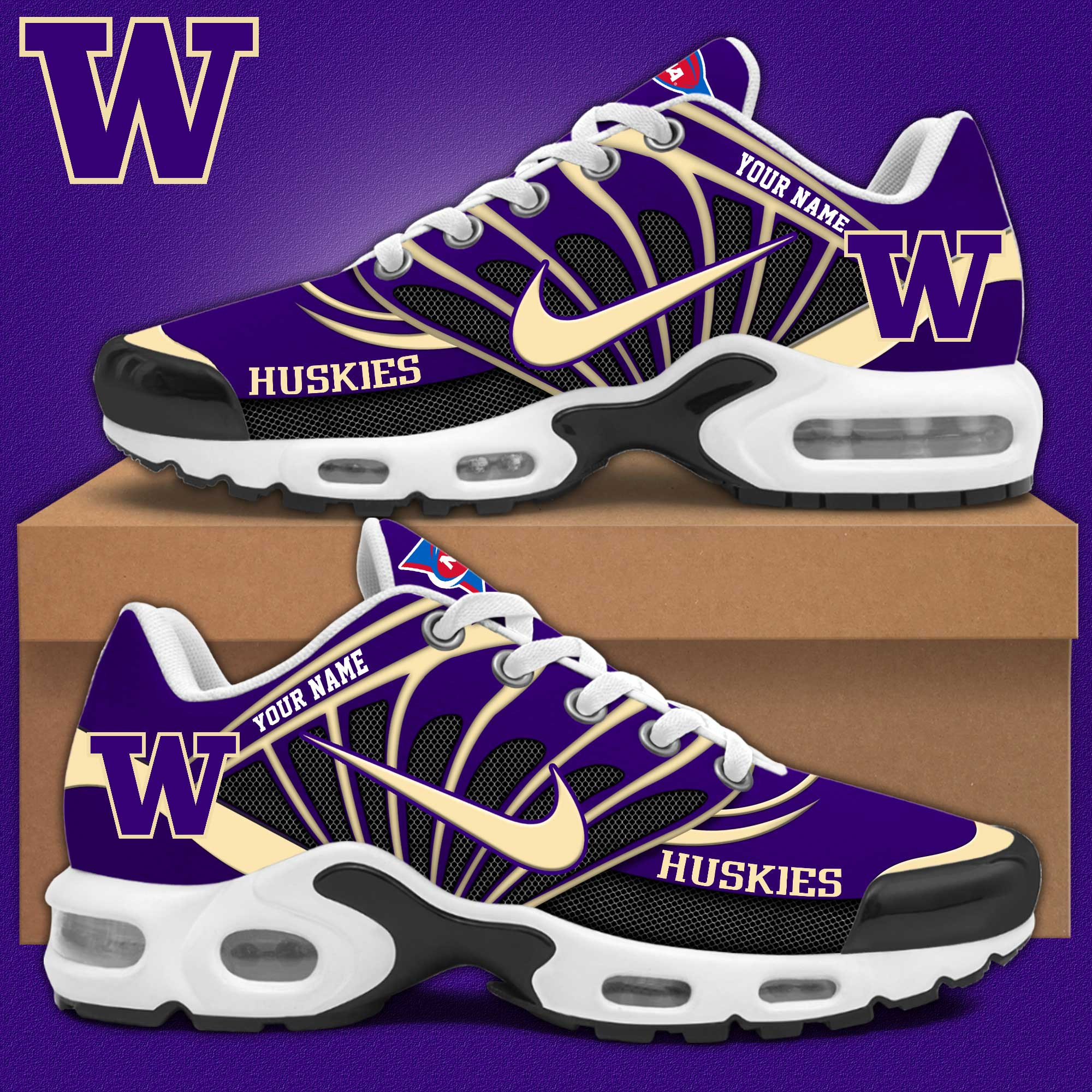 Washington Huskies Personalized Shoes S516508 - Famjoys Washington Huskies Personalized Shoes S516508 - Famjoys