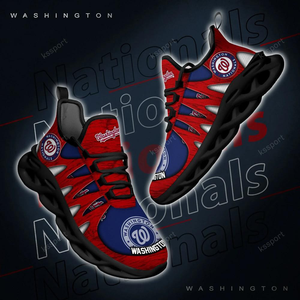 Washington Nationals Max Soul Shoes, Running Sneakers - Famjoys Washington Nationals Max Soul Shoes, Running Sneakers - Famjoys