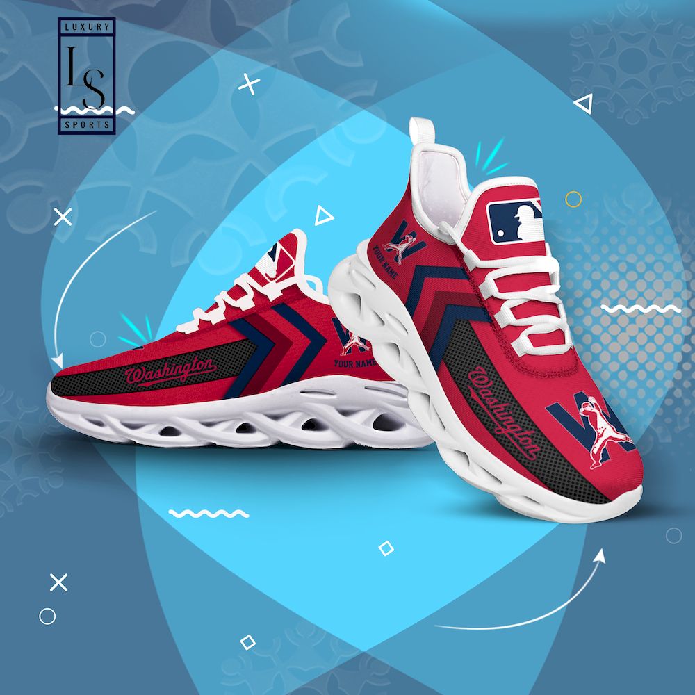 Washington Nationals Personalized Max Soul Shoes - Famjoys Washington Nationals Personalized Max Soul Shoes - Famjoys