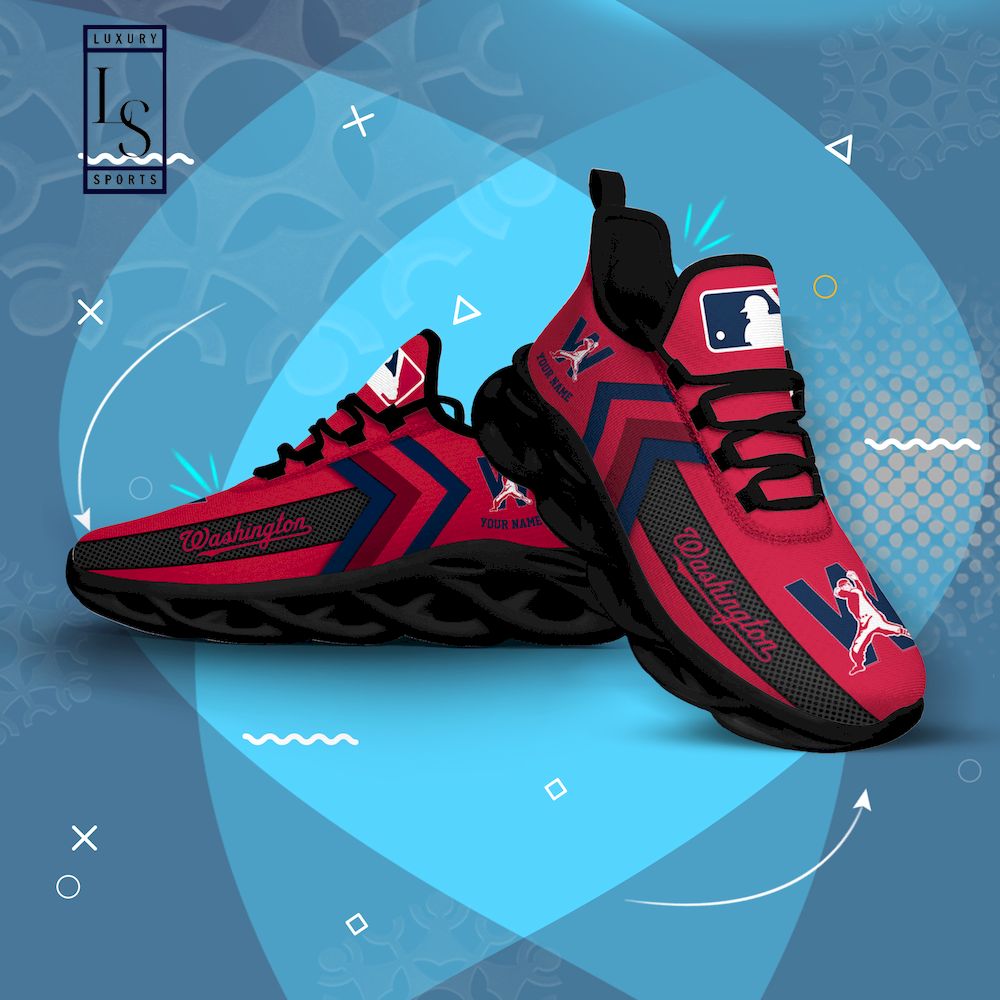 Washington Nationals Personalized Max Soul Shoes - Famjoys Washington Nationals Personalized Max Soul Shoes - Famjoys