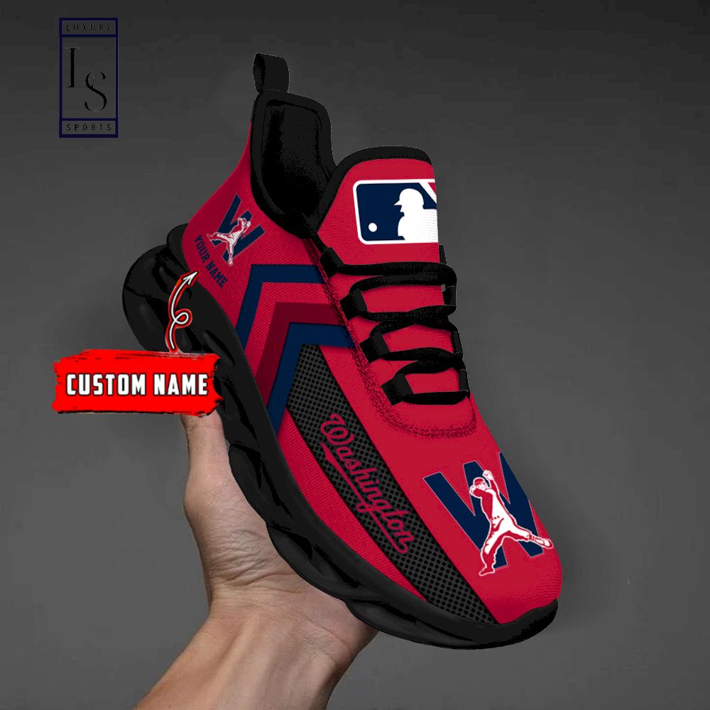 Washington Nationals Personalized Max Soul Shoes - Famjoys Washington Nationals Personalized Max Soul Shoes - Famjoys