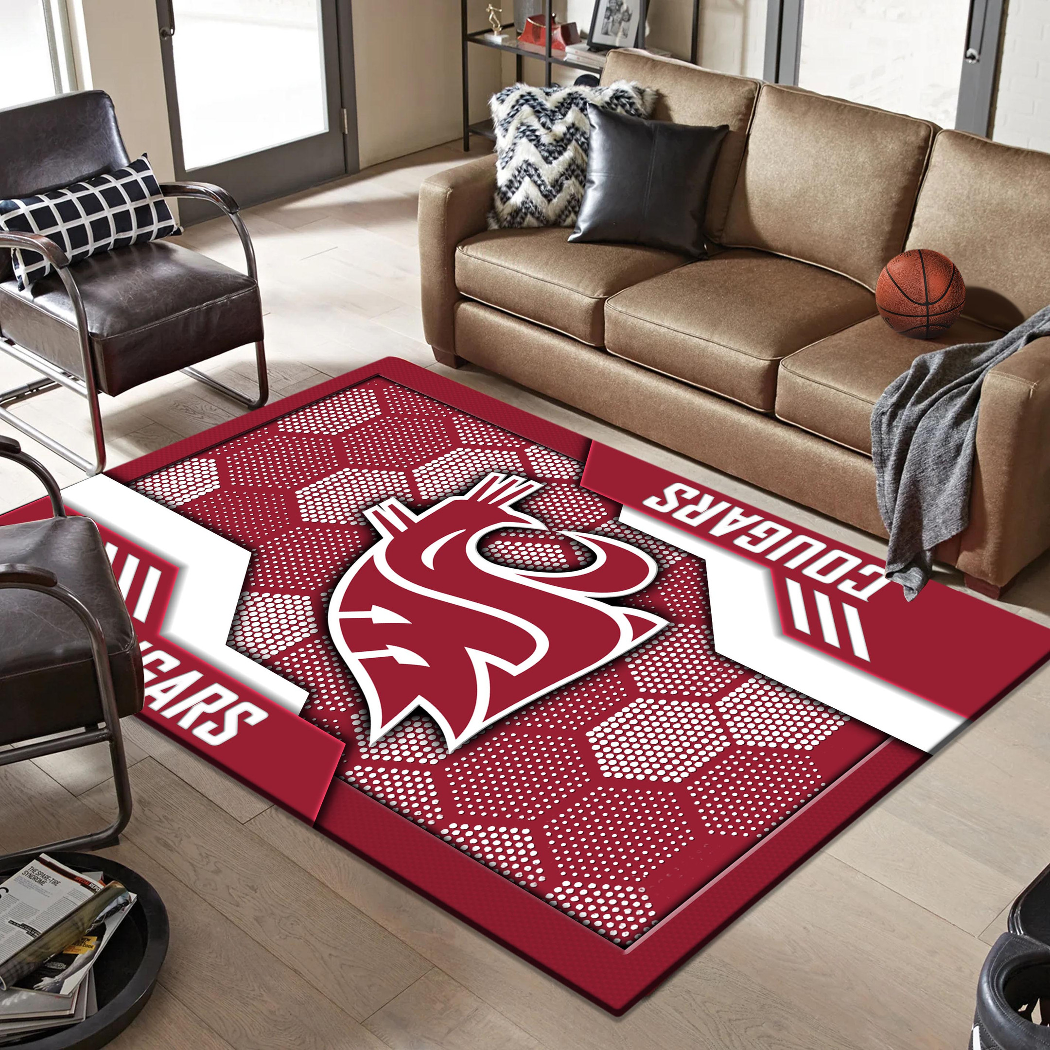 Washington State Cougars Area Rugs 3814 - Famjoys Washington State Cougars Area Rugs 3814 - Famjoys