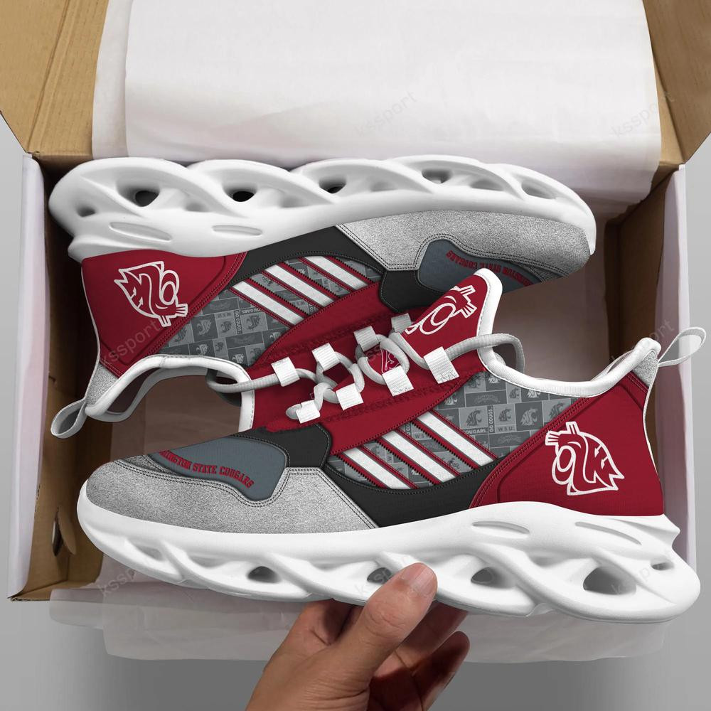 Washington State Cougars Max Soul Clunky, Running Sneakers - Famjoys Washington State Cougars Max Soul Clunky, Running Sneakers - Famjoys