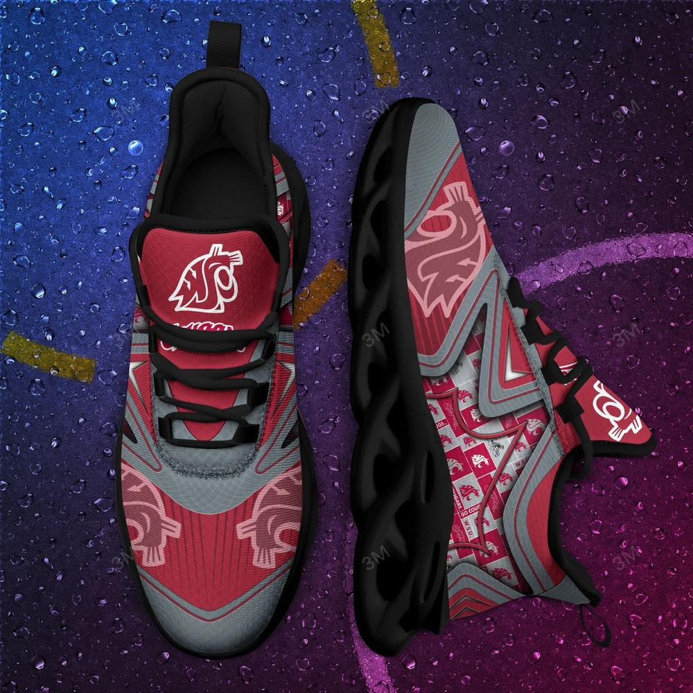 Washington State Cougars Max Soul Clunky Shoes - Famjoys Washington State Cougars Max Soul Clunky Shoes - Famjoys