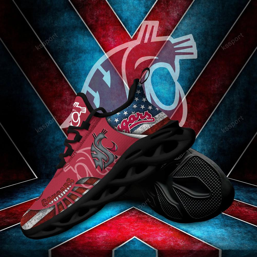Washington State Cougars Max Soul Clunky Shoes - Famjoys Washington State Cougars Max Soul Clunky Shoes - Famjoys