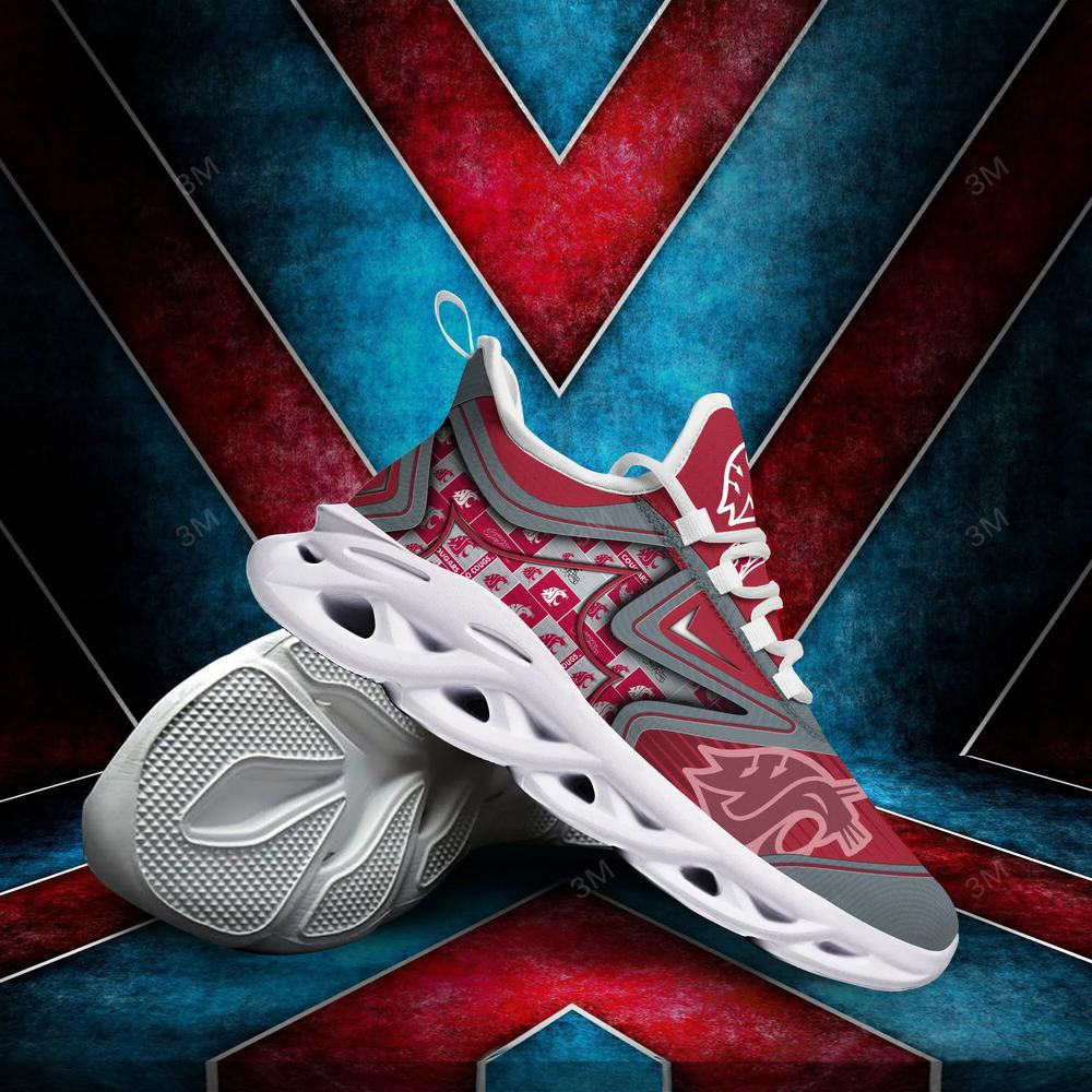 Washington State Cougars Max Soul Clunky Shoes - Famjoys Washington State Cougars Max Soul Clunky Shoes - Famjoys