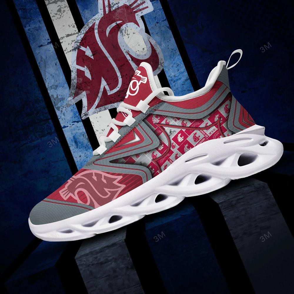 Washington State Cougars Max Soul Clunky Shoes - Famjoys Washington State Cougars Max Soul Clunky Shoes - Famjoys