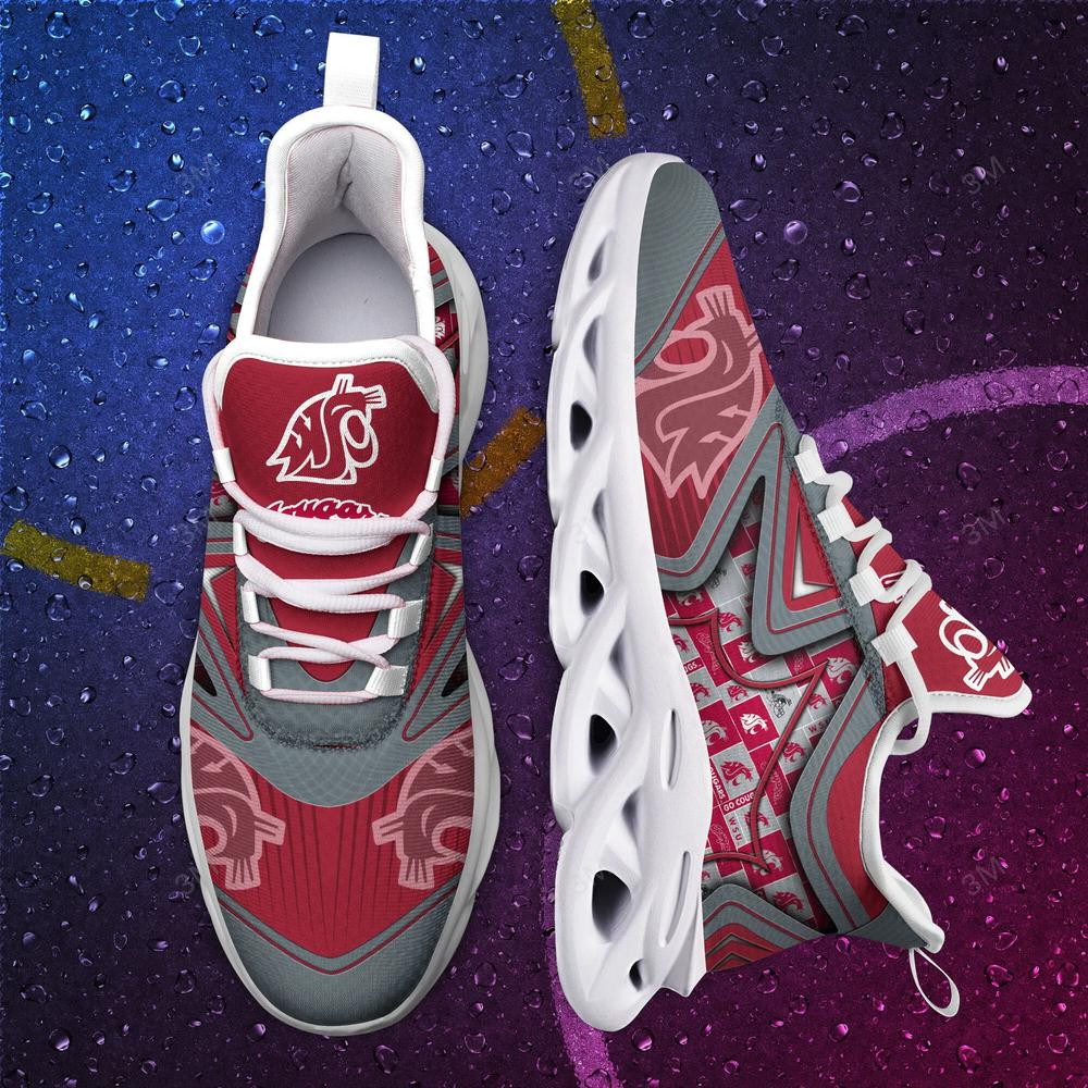 Washington State Cougars Max Soul Clunky Shoes - Famjoys Washington State Cougars Max Soul Clunky Shoes - Famjoys