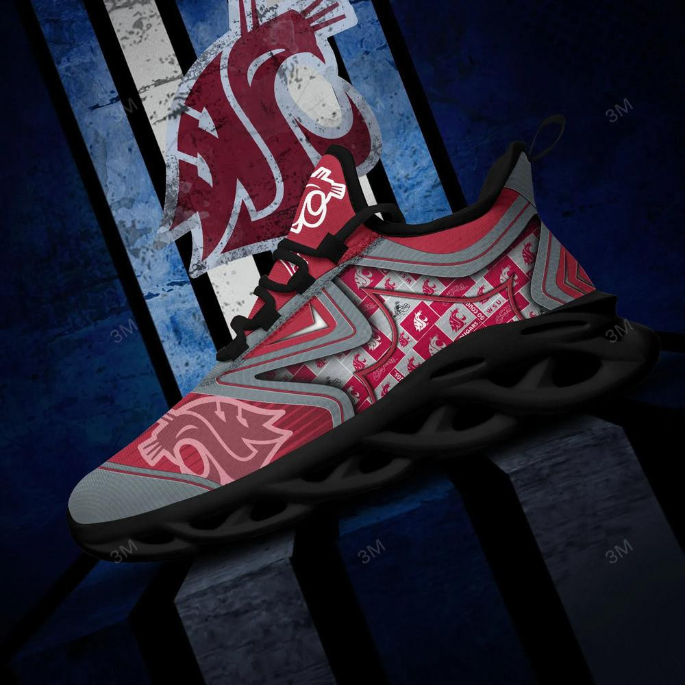 Washington State Cougars Max Soul Clunky Shoes - Famjoys Washington State Cougars Max Soul Clunky Shoes - Famjoys