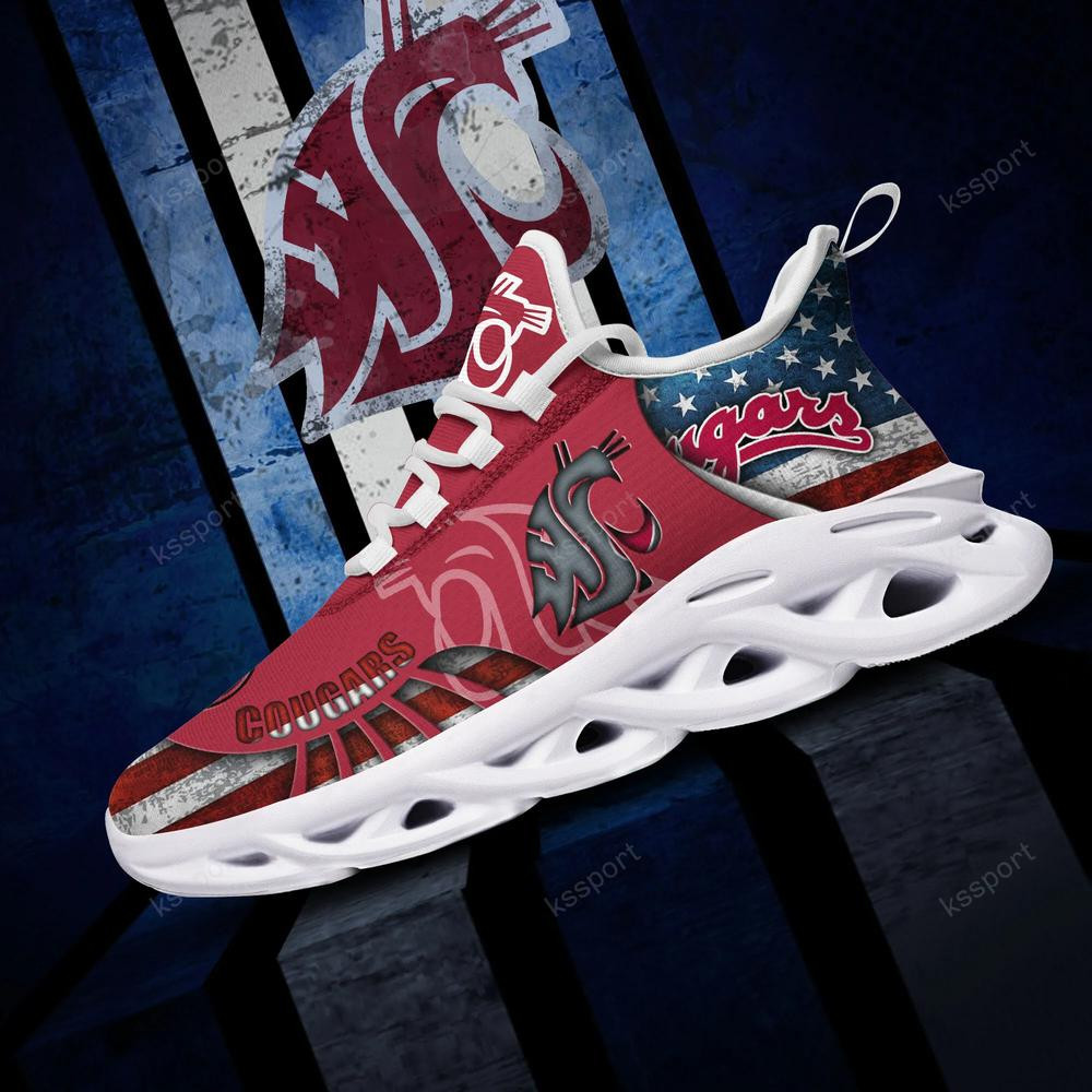 Washington State Cougars Max Soul Clunky Shoes - Famjoys Washington State Cougars Max Soul Clunky Shoes - Famjoys