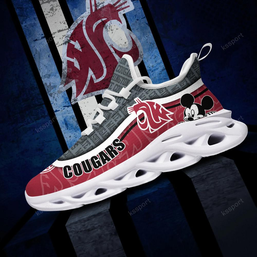Washington State Cougars Max Soul Clunky Sneakers - Famjoys Washington State Cougars Max Soul Clunky Sneakers - Famjoys