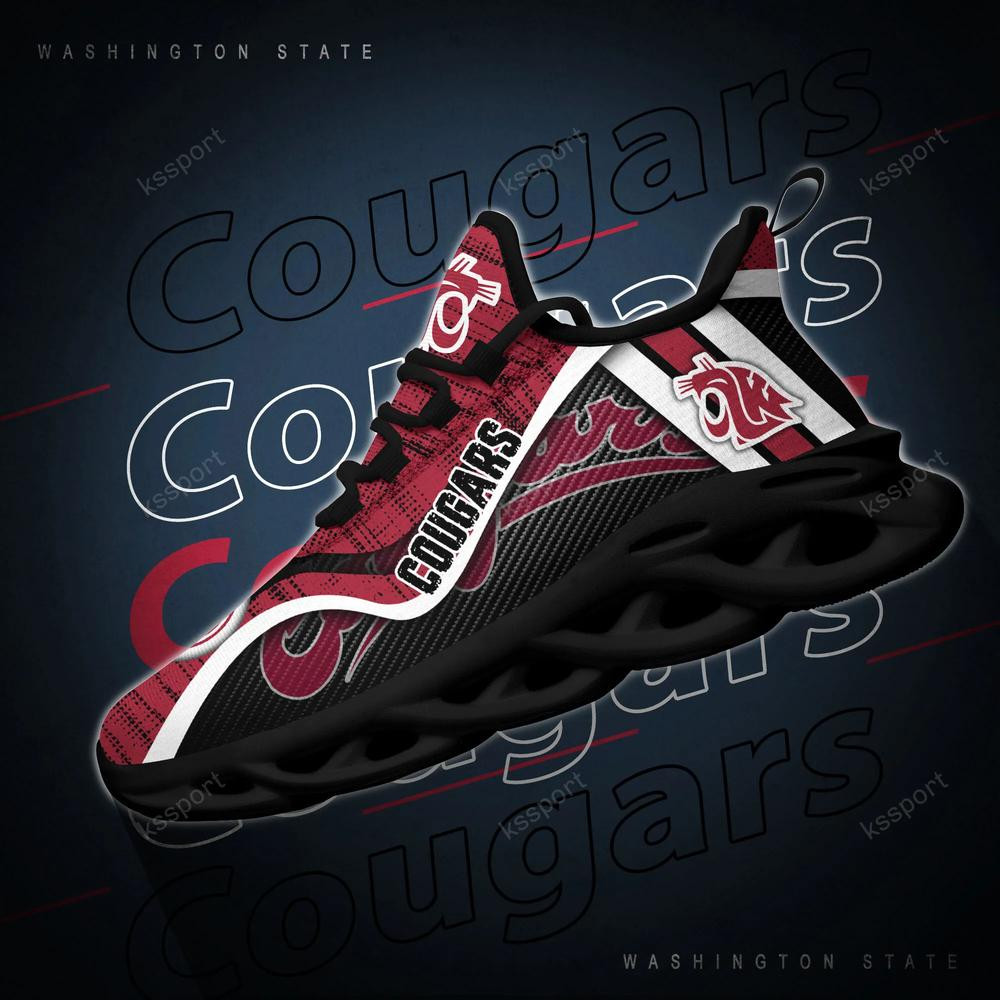 Washington State Cougars Personalized Max Soul Shoes 2022 - Famjoys Washington State Cougars Personalized Max Soul Shoes 2022 - Famjoys