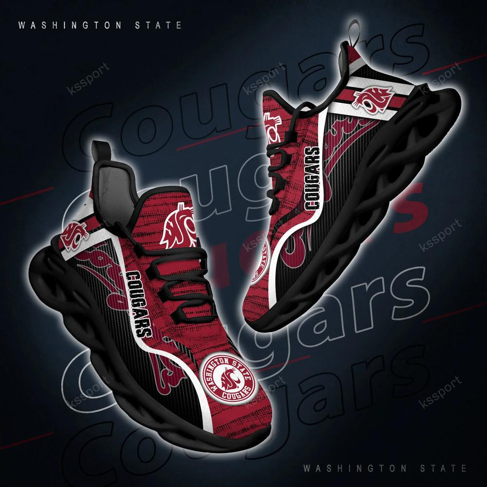 Washington State Cougars Personalized Max Soul Shoes 2022 - Famjoys Washington State Cougars Personalized Max Soul Shoes 2022 - Famjoys