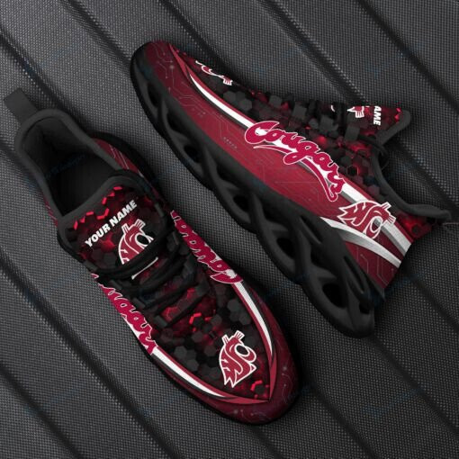 Washington State Cougars Personalized Max Soul YZ Running Sneakers 111 - Famjoys Washington State Cougars Personalized Max Soul YZ Running Sneakers 111 - Famjoys