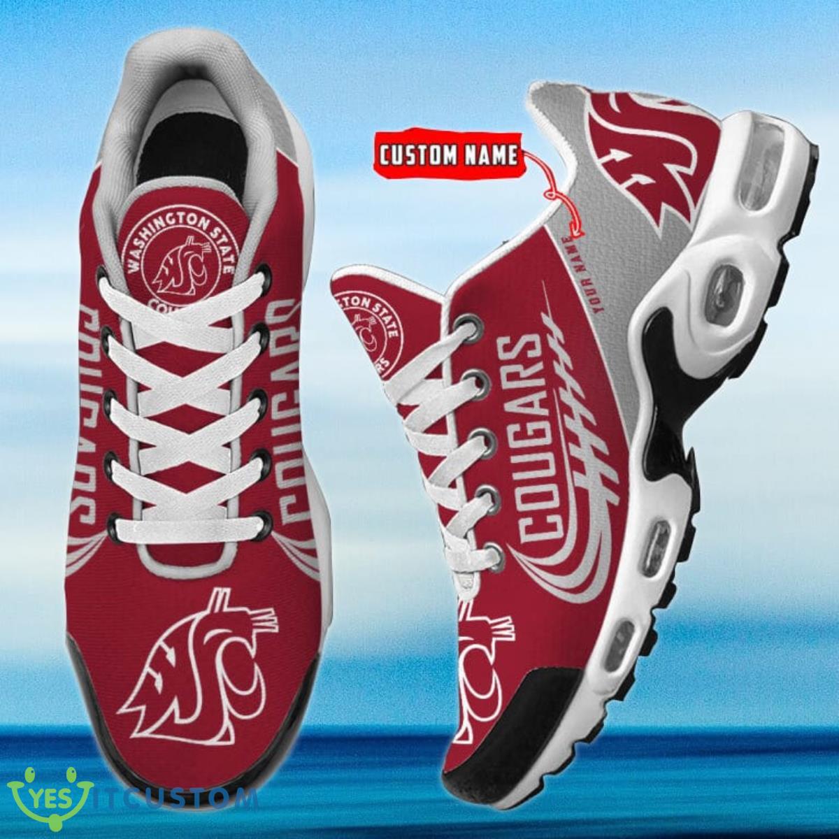 Washington State Cougars Personalized Name Air Cushion Sports Shoes Sneaker KLTNS220485 - Famjoys Washington State Cougars Personalized Name Air Cushion Sports Shoes Sneaker KLTNS220485 - Famjoys