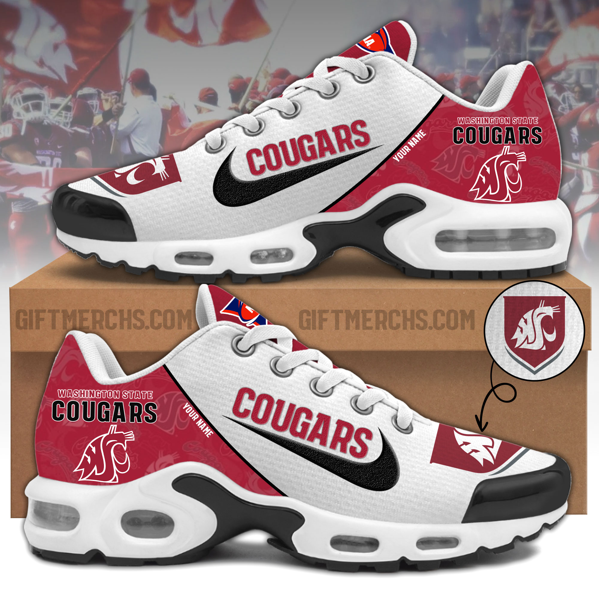 Washington State Personalized Shoes - Famjoys Washington State Personalized Shoes - Famjoys