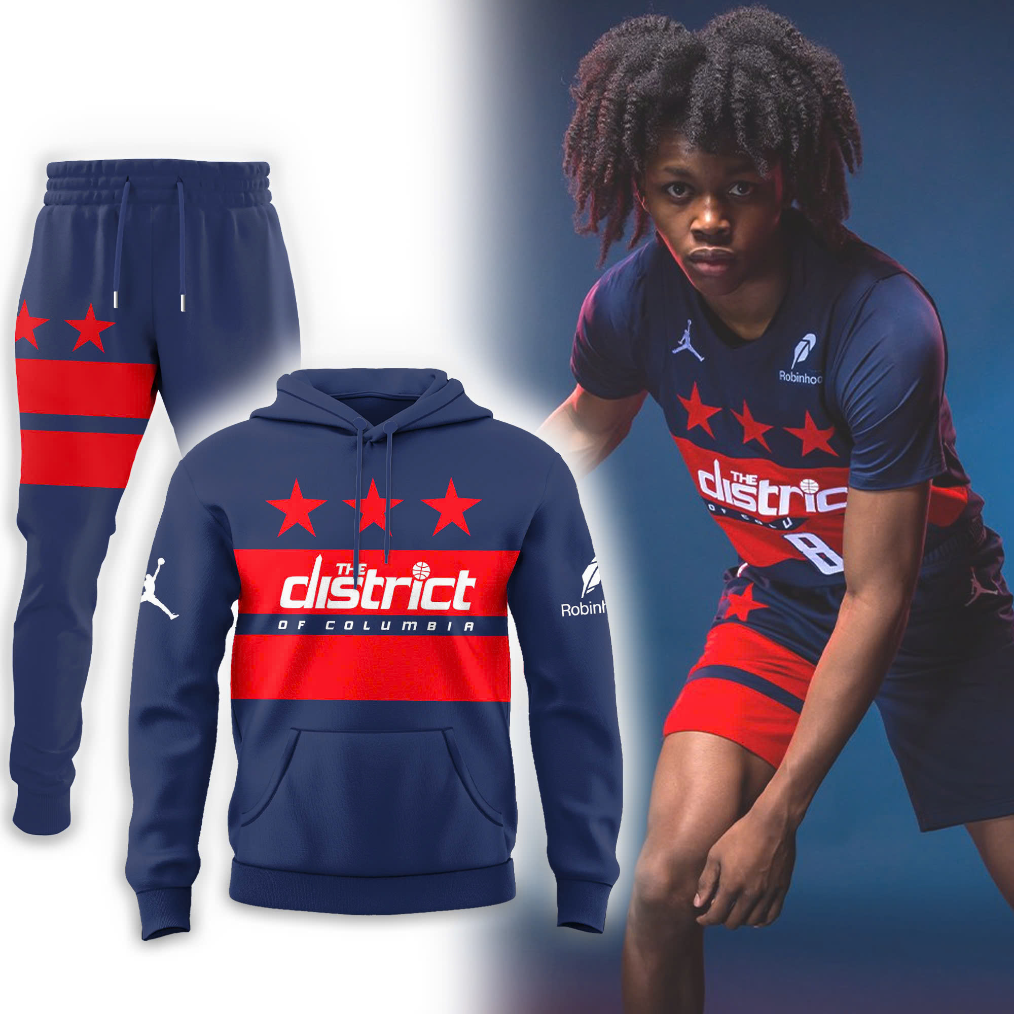 Washington Wizards Premium Hoodie - Famjoys Washington Wizards Premium Hoodie - Famjoys