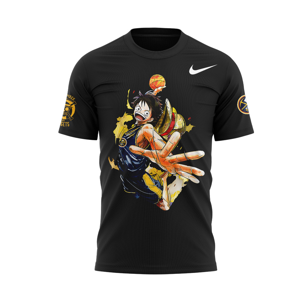Welcome Luffy are joining the Denver Nuggets Black Tshirt Set+NT26122425ID10DS10 - Famjoys Welcome Luffy are joining the Denver Nuggets Black Tshirt Set+NT26122425ID10DS10 - Famjoys