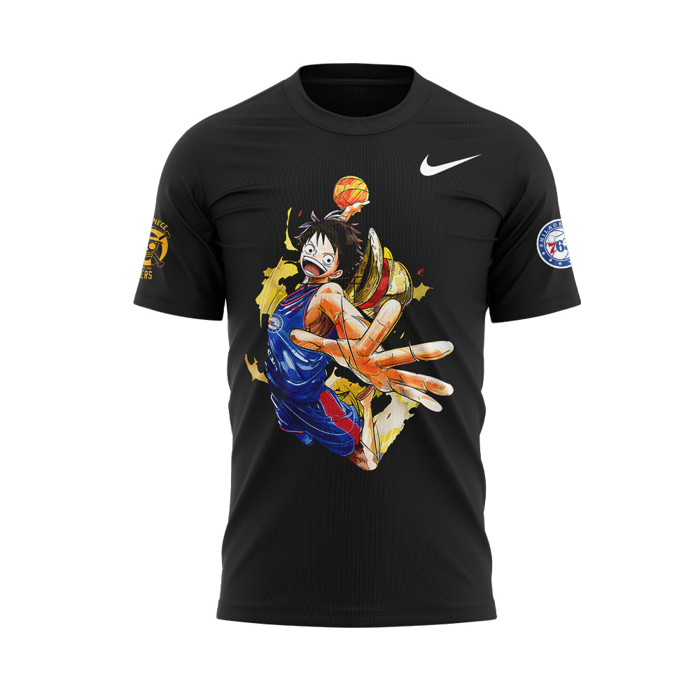 Welcome Luffy are joining the Philadelphia 76ers Tshirt Set+NT27122432ID10DS10 - Famjoys Welcome Luffy are joining the Philadelphia 76ers Tshirt Set+NT27122432ID10DS10 - Famjoys