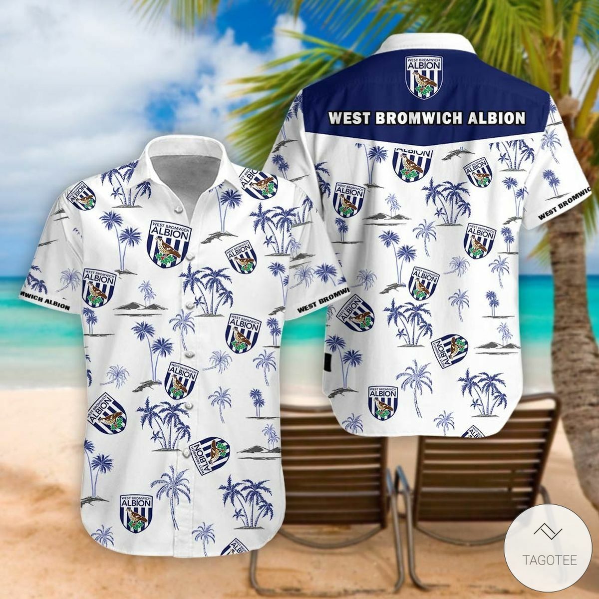 West Bromwich Albion F.c Hawaiian Shirt - Famjoys West Bromwich Albion F.c Hawaiian Shirt - Famjoys