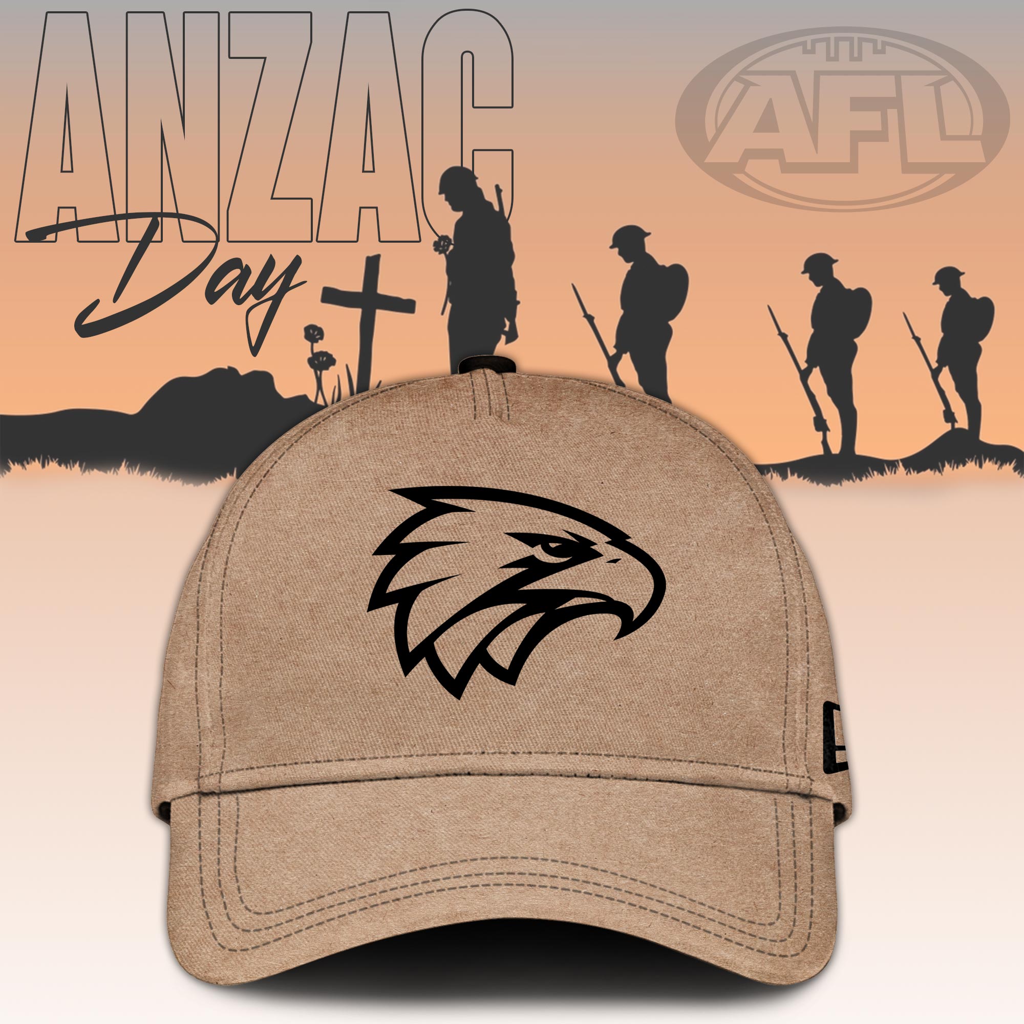 West Coast Eagles AFL Anzac Day Hoodie - Famjoys West Coast Eagles AFL Anzac Day Hoodie - Famjoys