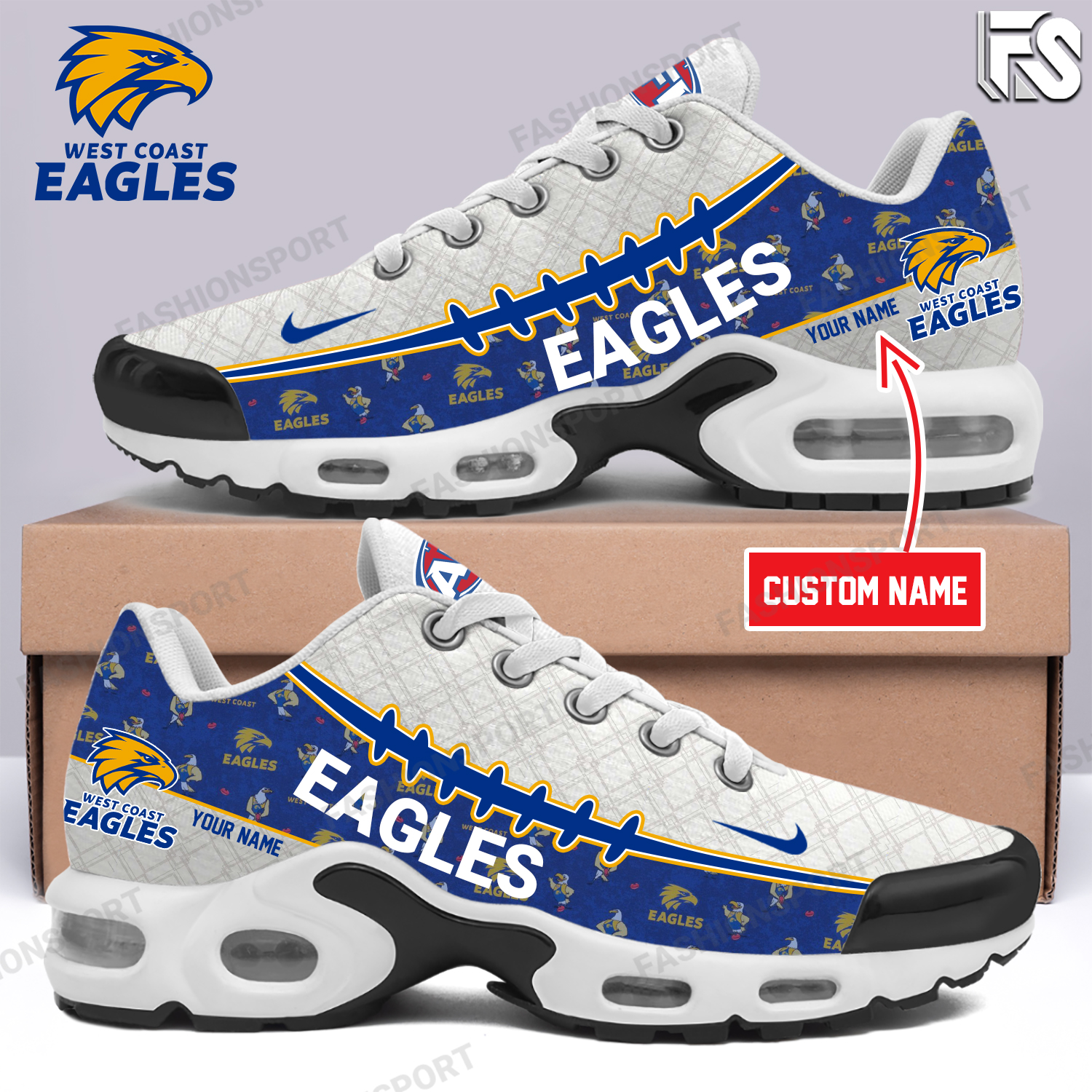 West Coast Eagles Football Club-2024 Personalized TN Shoes Edition - Famjoys West Coast Eagles Football Club-2024 Personalized TN Shoes Edition - Famjoys