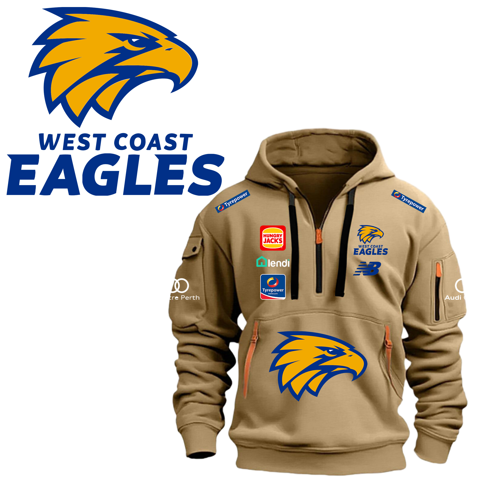 West Coast Eagles New Hoodie Black 2024 - Famjoys West Coast Eagles New Hoodie Black 2024 - Famjoys