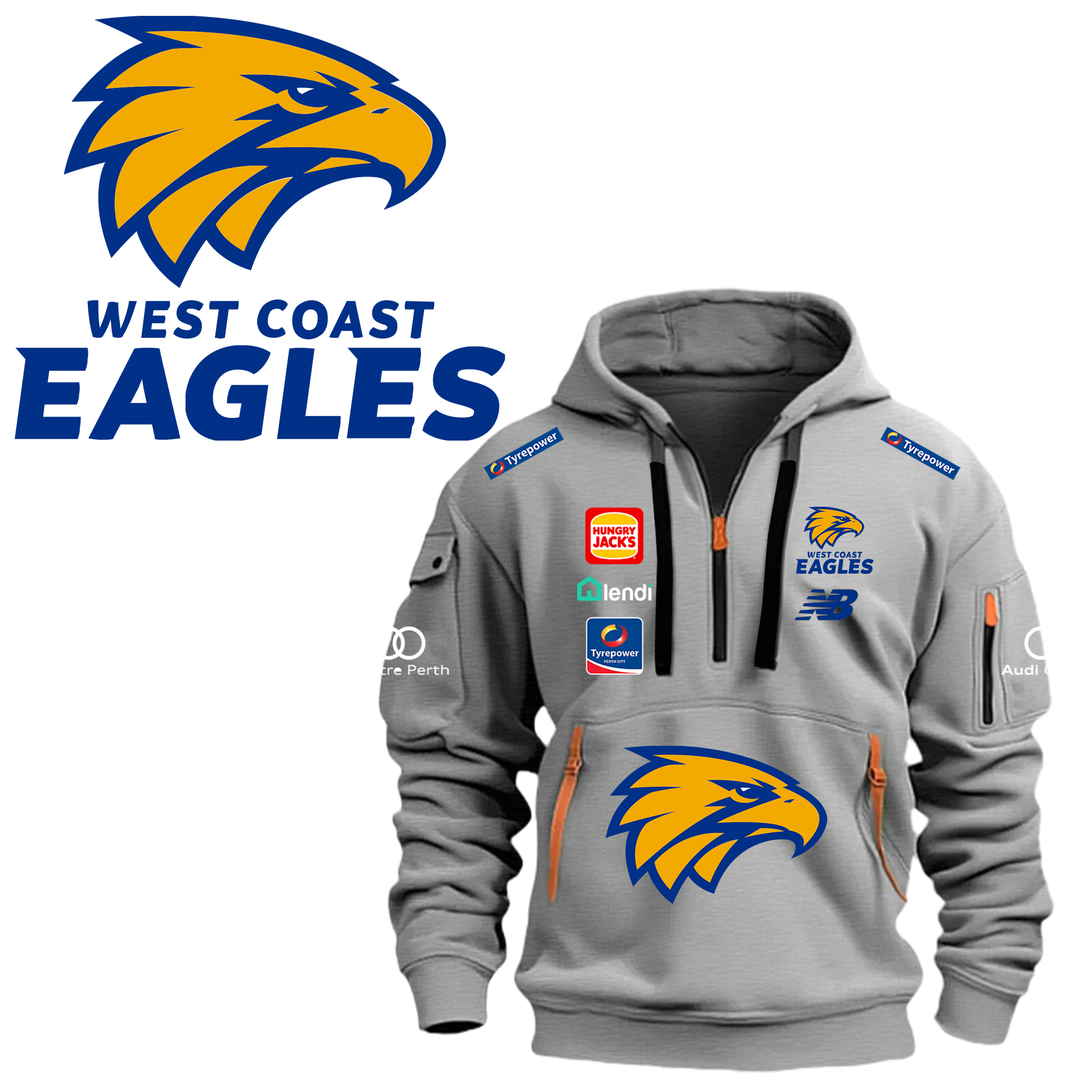 West Coast Eagles New Hoodie Black 2024 - Famjoys West Coast Eagles New Hoodie Black 2024 - Famjoys