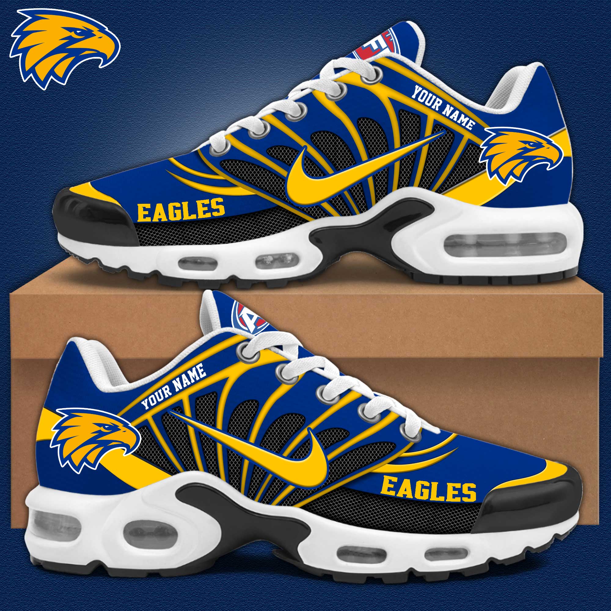 West Coast Eagles Personalized Shoes - Famjoys West Coast Eagles Personalized Shoes - Famjoys