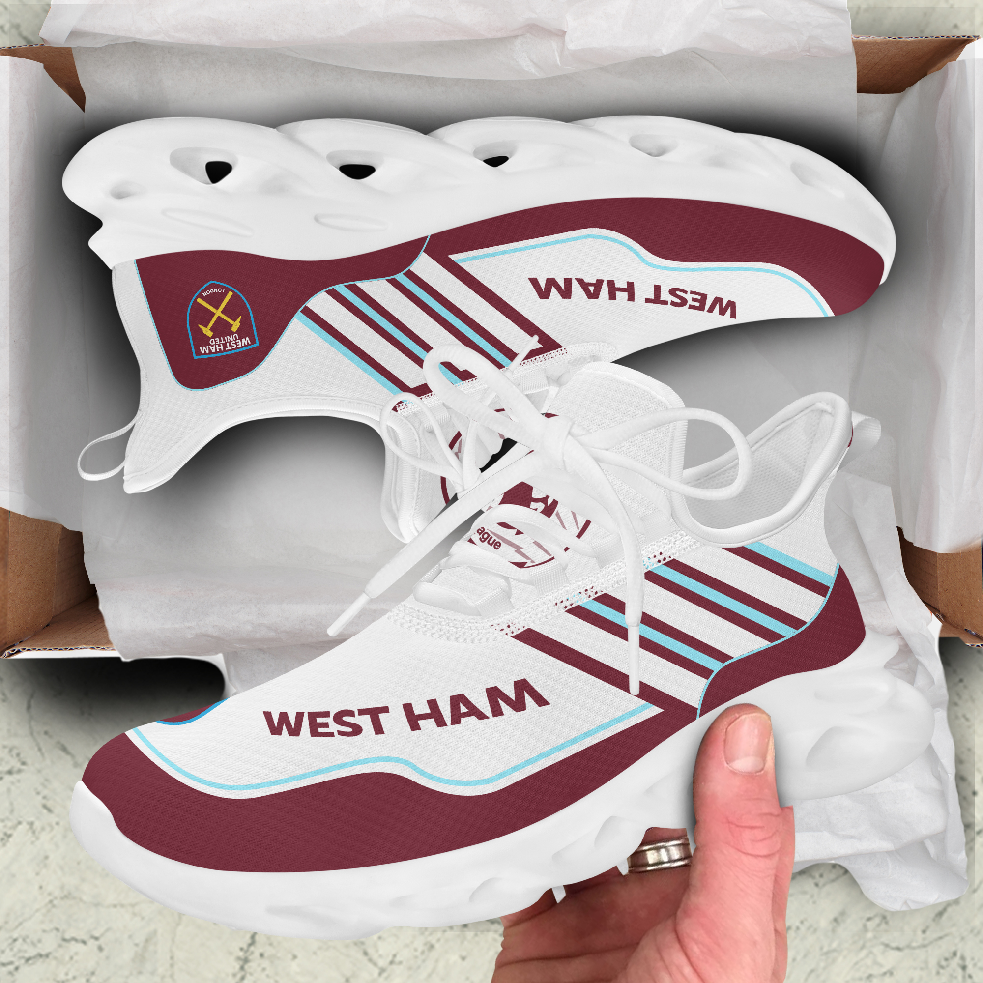 West Footbal Team Personalized Sneakers - Famjoys West Footbal Team Personalized Sneakers - Famjoys