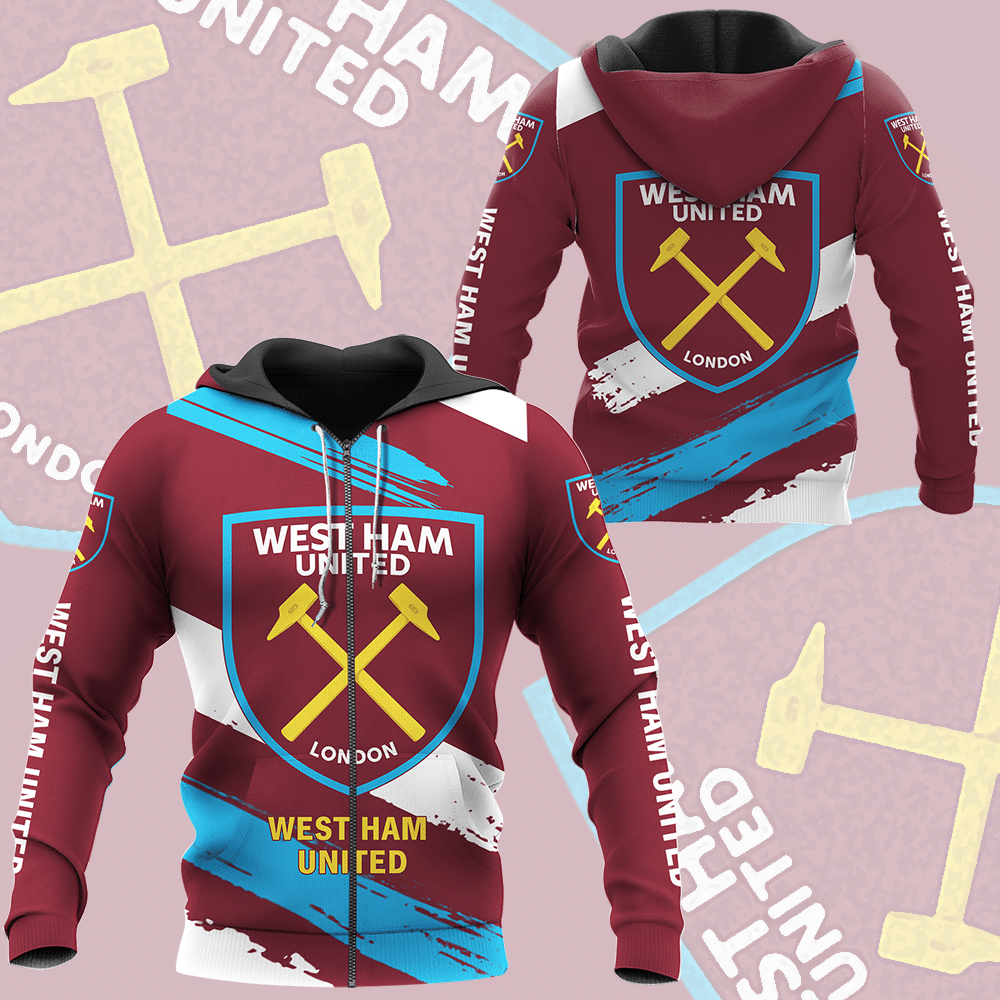 WEST HAM UNITED Hoodies - v3 - Famjoys WEST HAM UNITED Hoodies - v3 - Famjoys