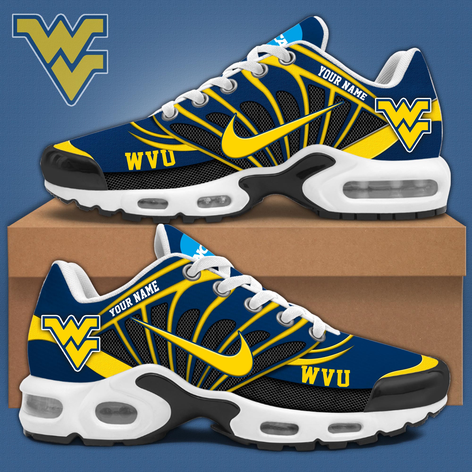 West Virginia Air Max Plus Sneakers - Famjoys West Virginia Air Max Plus Sneakers - Famjoys