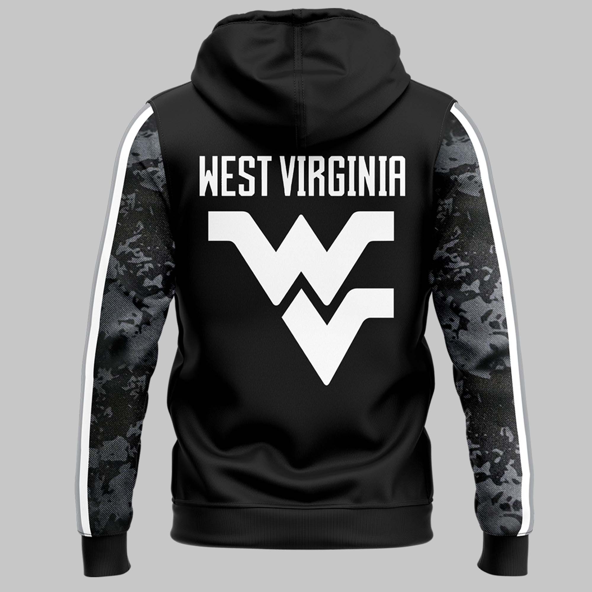 West Virginia Coal Rush Blackout Hoodie - Famjoys West Virginia Coal Rush Blackout Hoodie - Famjoys