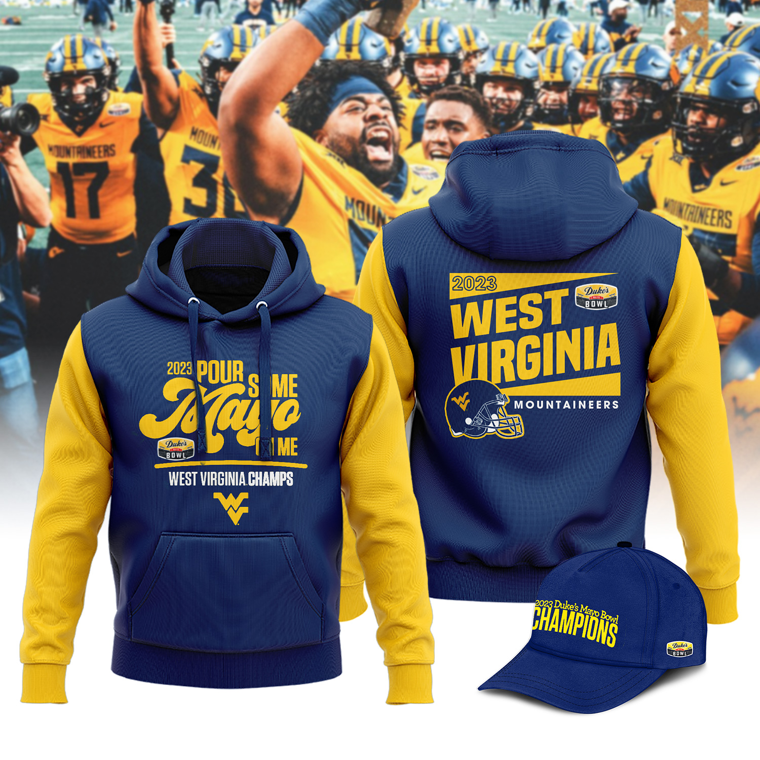 West Virginia Dukes Mayo Bowl Hoodie - Famjoys West Virginia Dukes Mayo Bowl Hoodie - Famjoys